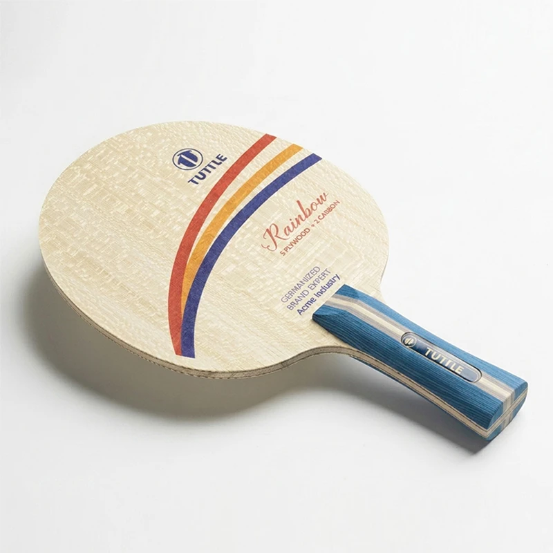 TUTTLE Rainbow Carbon Table Tennis Blade Racket Selected Material Fast Attack Loop Offensive Ping Pong Bat Paddle