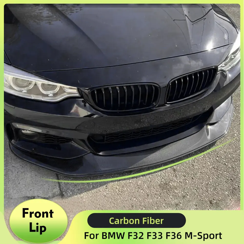 

Real Carbon Car Front Lip for BMW 4 Series F32 F33 F36 M Sport 435i 440i 2014-2019 Front Lip Spoiler Front Bumper Chin Guard