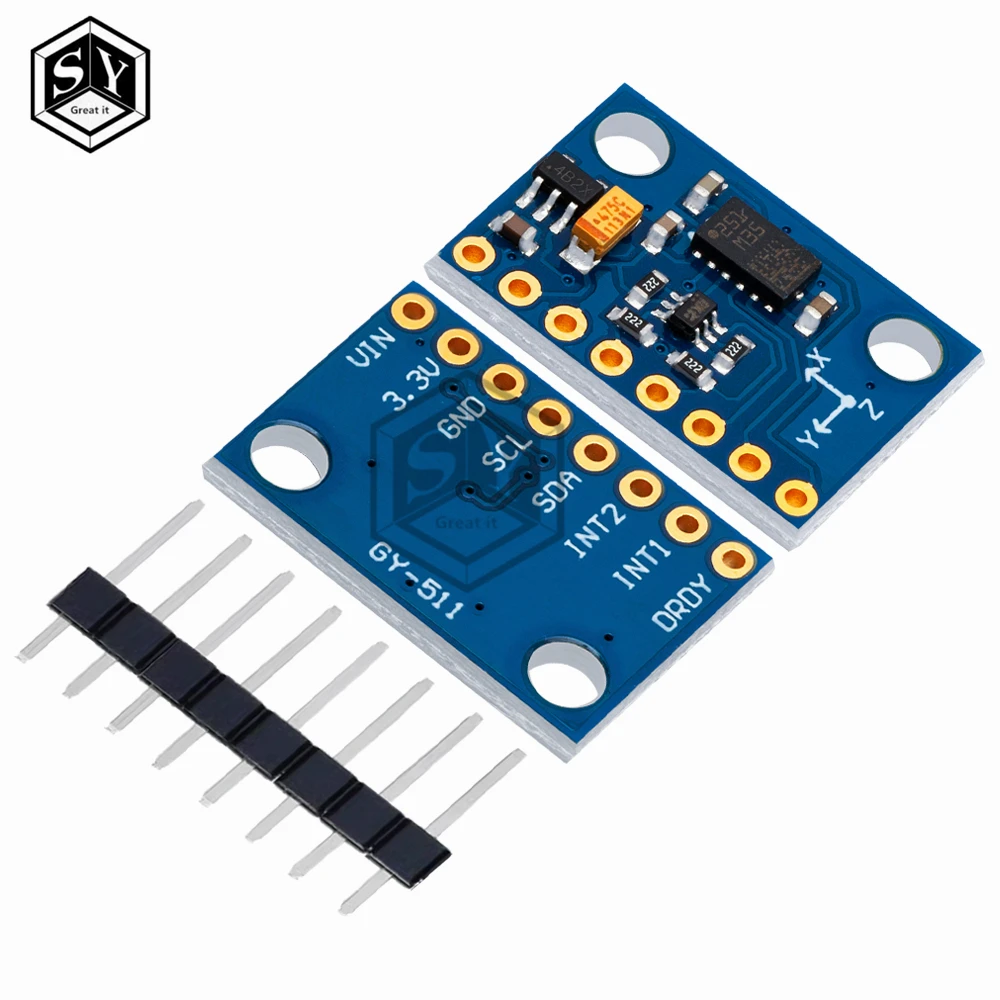 1PCS BAISHUN  GY-511 LSM303DLHC Module E-Compass 3 Axis Accelerometer + 3 Axis Magnetometer Module Sensor for Arduino