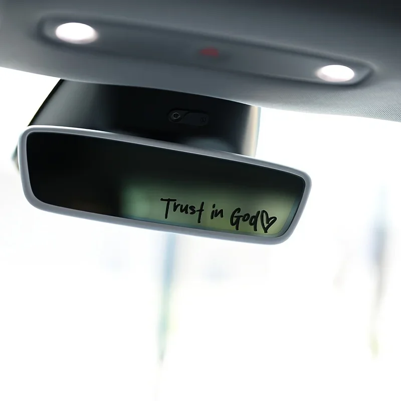 ユニークな「神への信」の信仰を表現した車用ステッカー、意味のある車用アクセサリー、このキュートなデカールであなたの車を信念を反映させましょう