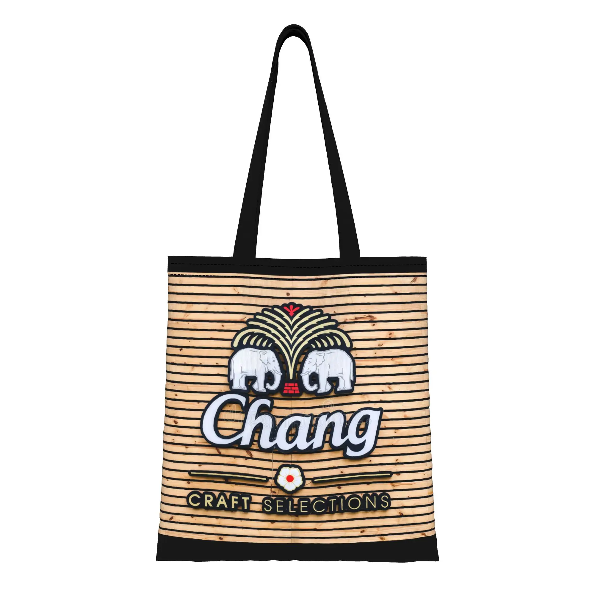 

Сумка-шоппер CChang CChang Craft Selections с принтом на холсте, идеально подходит для покупок, путешествий, активного отдыха, прочная сумка через плечо