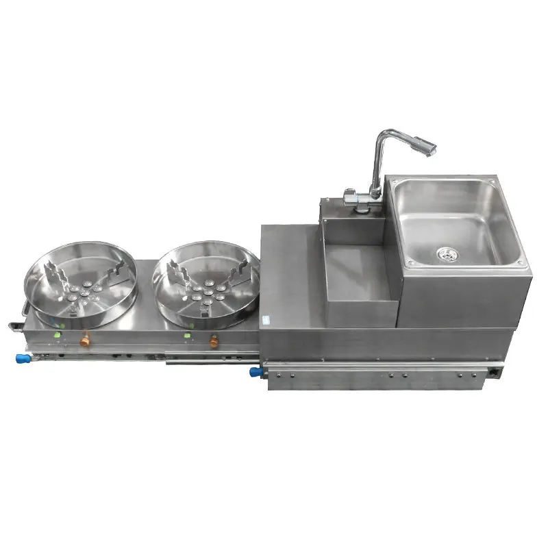 Self-driving tour, going out, portable pumping, kitchen stainless steel sink, with stove