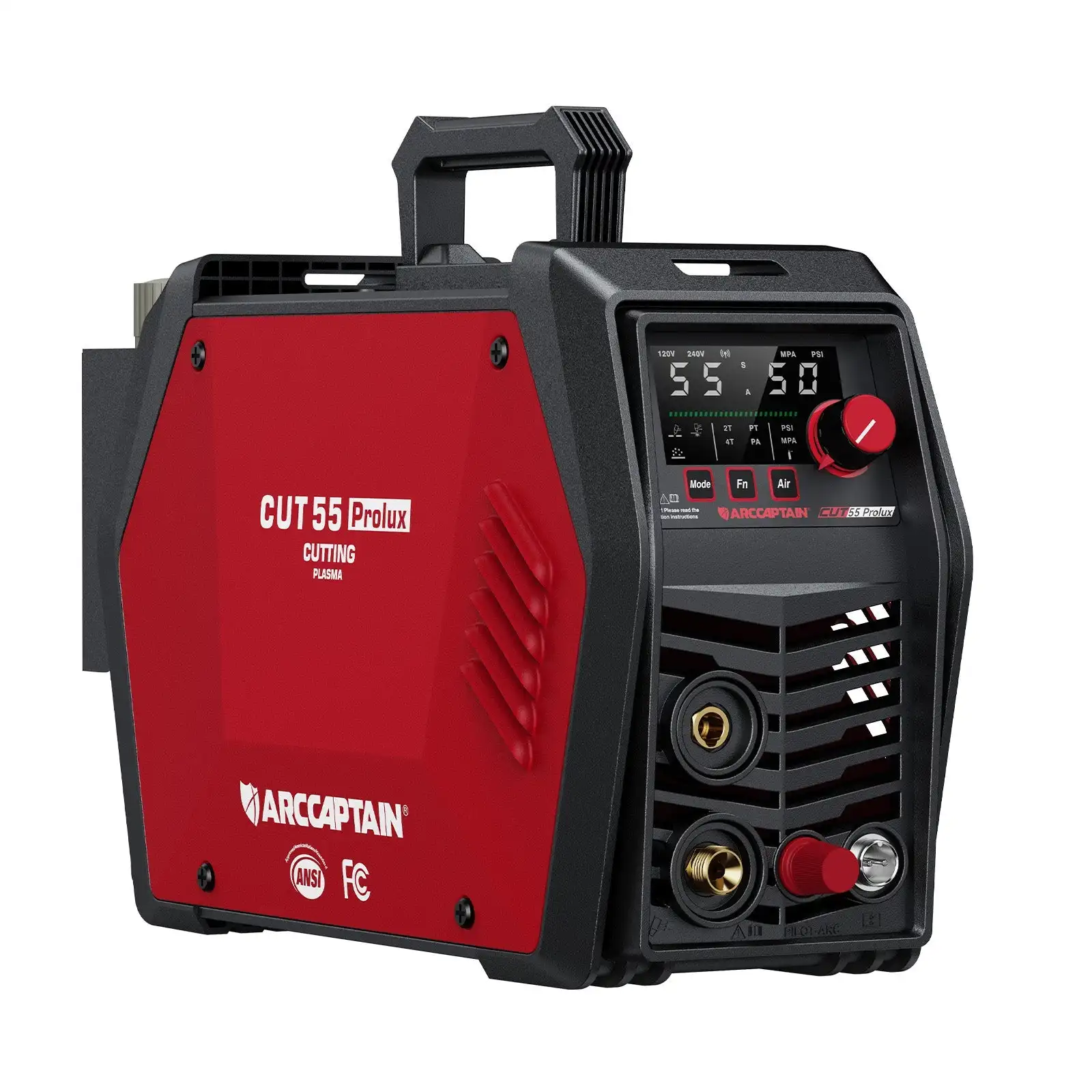 ARCCAPTAIN IControl CUT55PROLUX APP Control Non-Touch Pilot Arc 120V/240V LED Display Metal Rust Plasma Cutter Machine