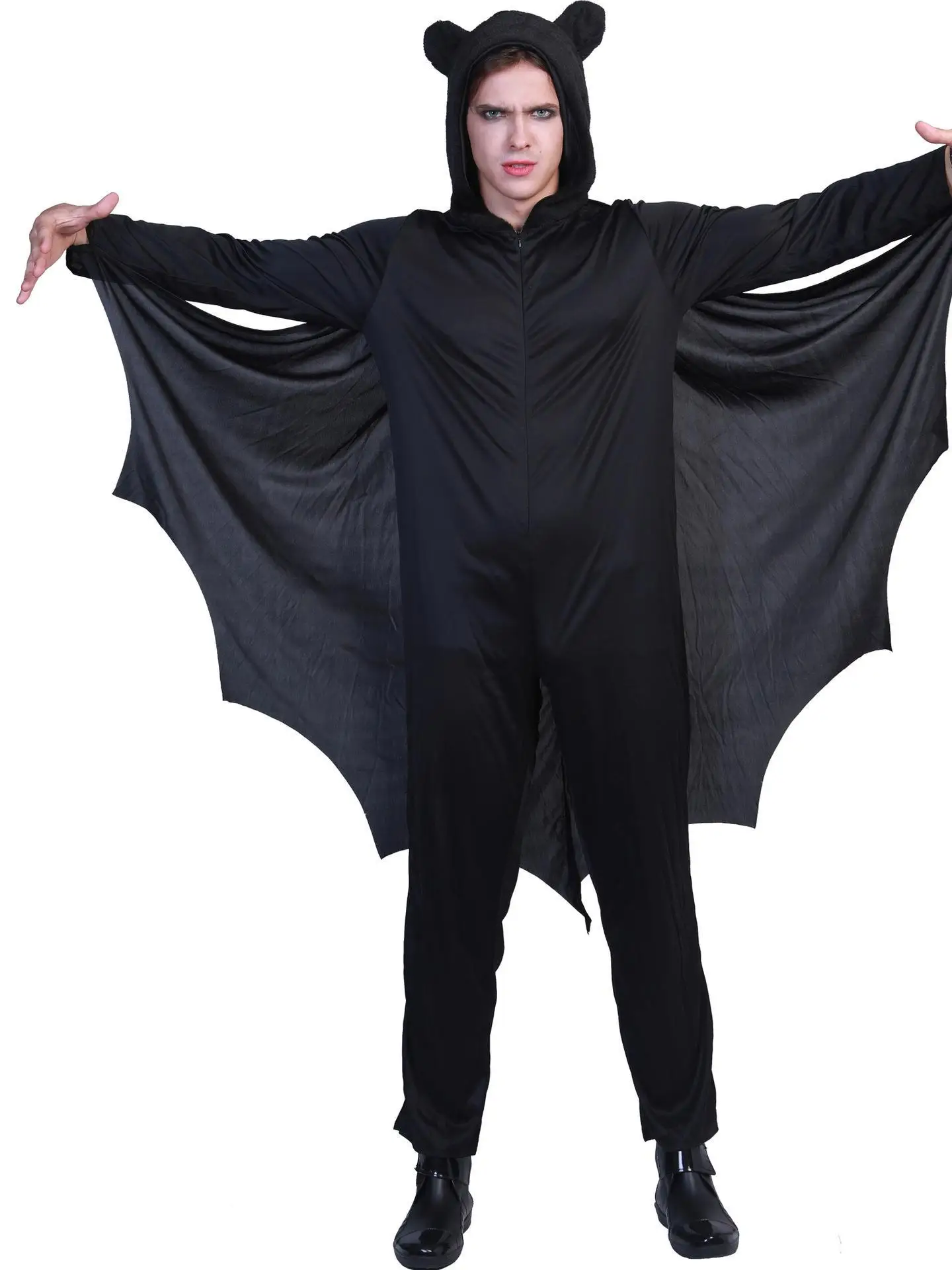 

Cosplay Bat Costume Halloween Party Jumpsuit Bat Design Ladies' Ethnic Stage Wear Chinese Manufacturer No Brand Registered