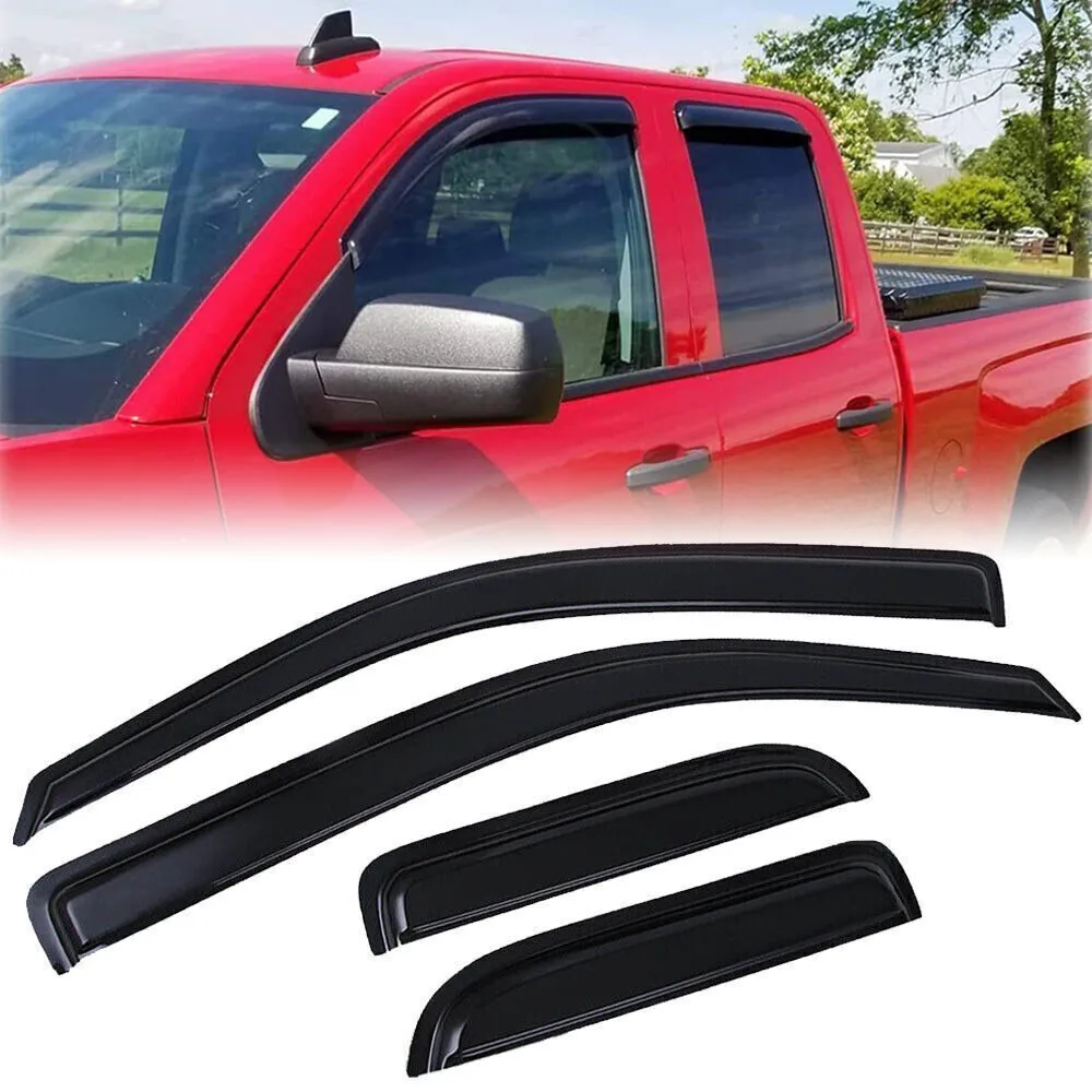 

For 2004-2014 Ford F-150 Super Cab Window Visor Vent Shade Rain Guards Deflector