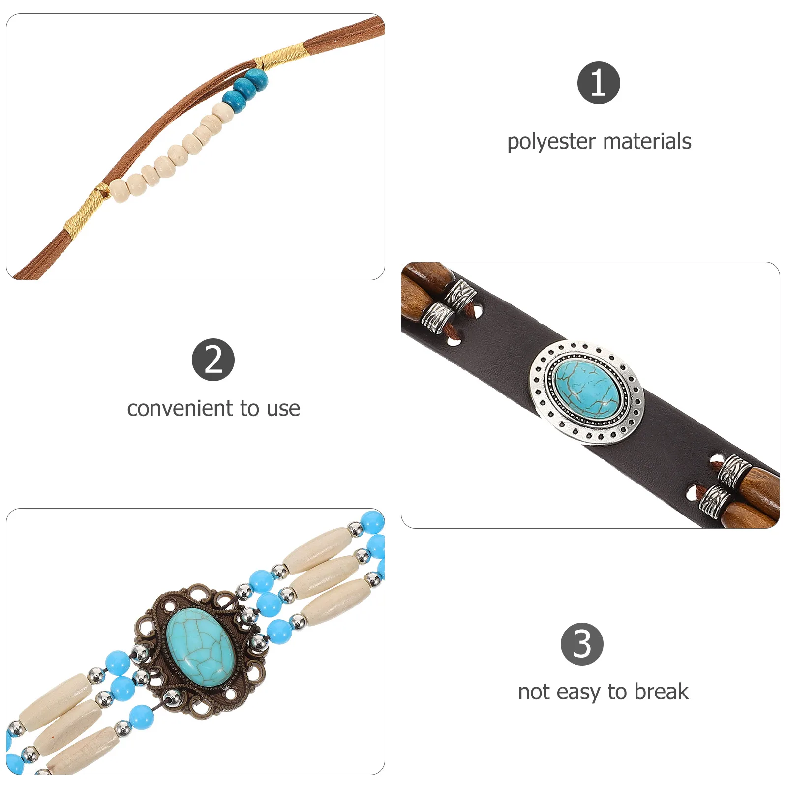 4 pçs chapéu guarnição tiras de praia acessórios faixas de cowboy para mulheres boné cowgirl personalidade diy