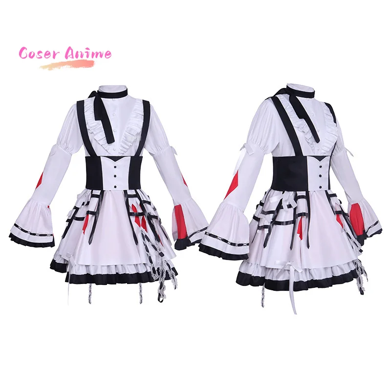 أزياء أكياما ميزوكي الملونة للمسرح مع شعر مستعار مجموعة كاملة من أزياء الأداء لحفلات الهالوين ملابس لعب الأدوار كوميك كون