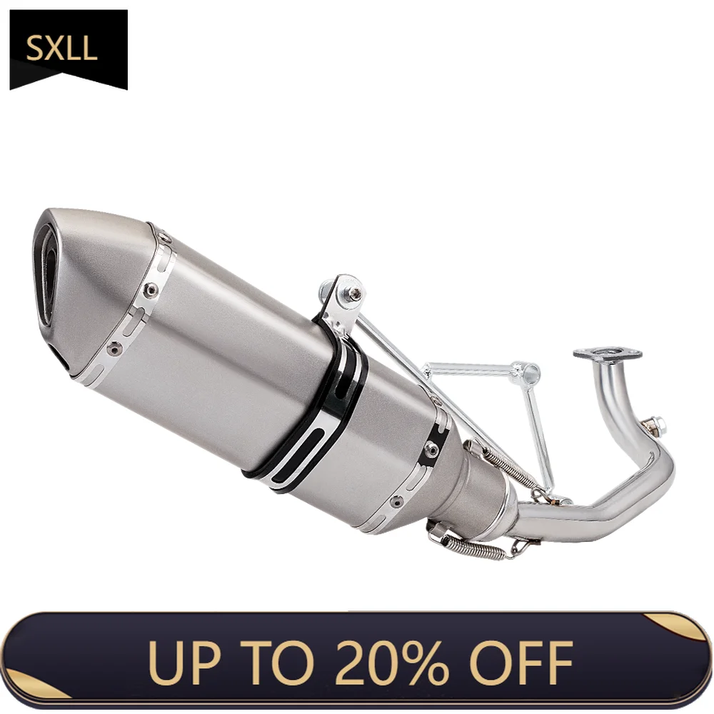 

SXLL GY6 125 150cc Scooter Exhaust Connection Pipe Middle Pipe 51mm Scooter Exhaust System High Performance Exhaust Pipe