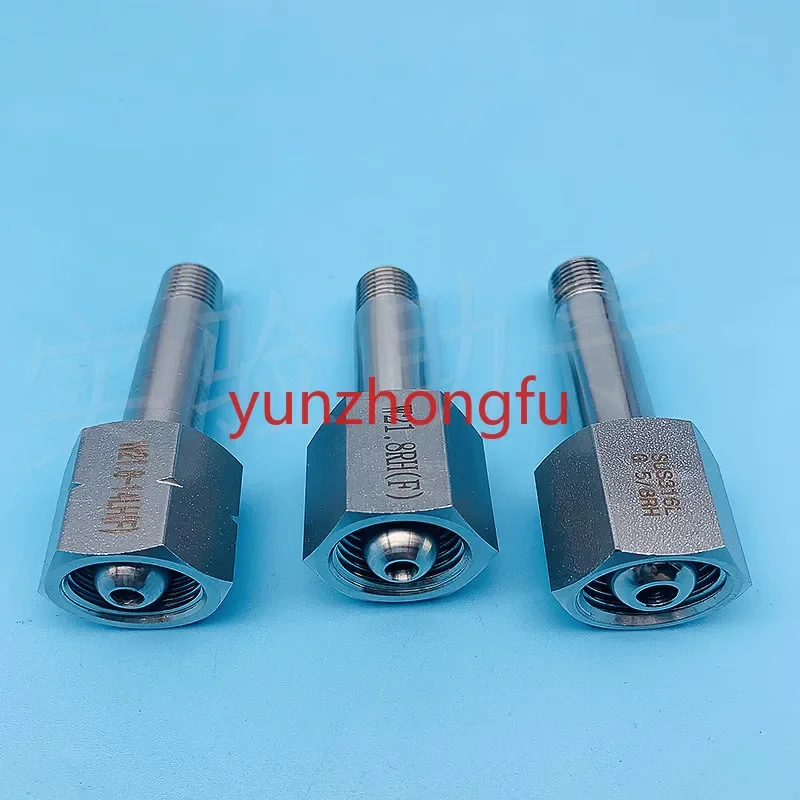 Suitable for 316L Cylinder Connector Nitrogen Air Hydrogen G5/8 To Npt1/4  Cross Over Sub W21.8-14 Thread