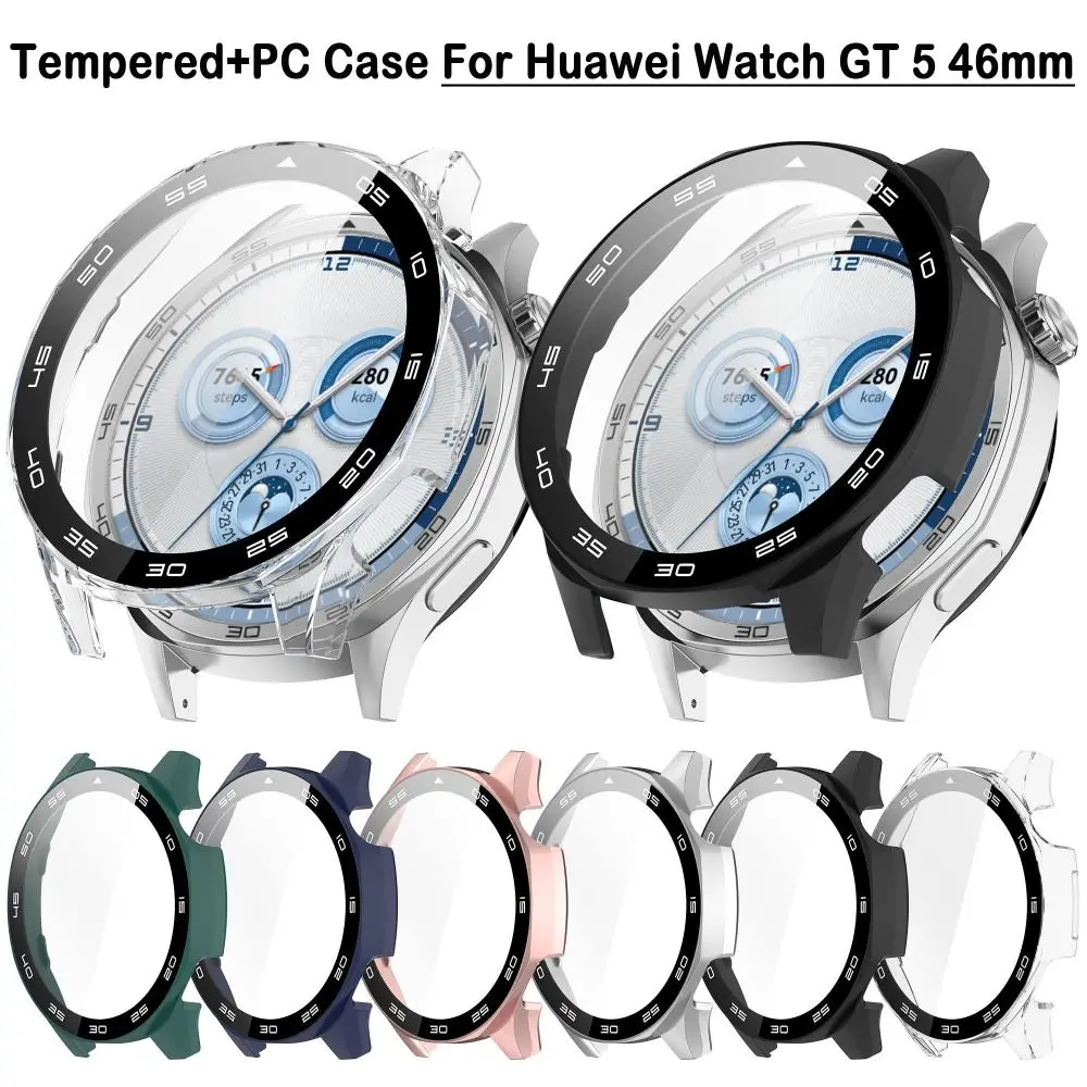 Закаленный защитный чехол для ПК с защитой от царапин, Защитная пленка для экрана смарт-часов со шкалой, аксессуары для Huawei Watch GT 5, 46 мм