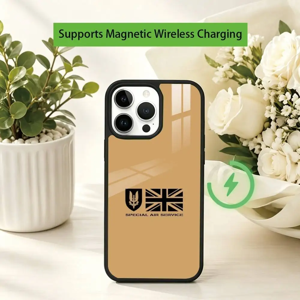 Special Forces Theme SAS Phone Case For iPhone17,16,15,14,13,12,11 Plus,Pro Compatible with magnetic wireless charging