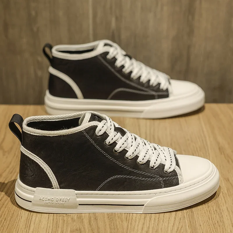 

2025 Men's New Black Vintage Sneakers - Retro Trendy, Lightweight & Versatile for Casual & Sporty Wear