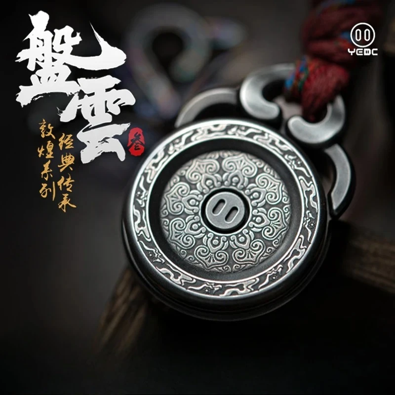 

YED C Drive Cloud 3.0 Dunhuang Museum Co Branded Ratchet Mechanical Metal Fingertip Snap Coin Pendant Decompression Toy