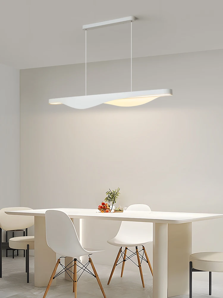 

Cream wind restaurant chandelier word Nordic modern simple long designer island