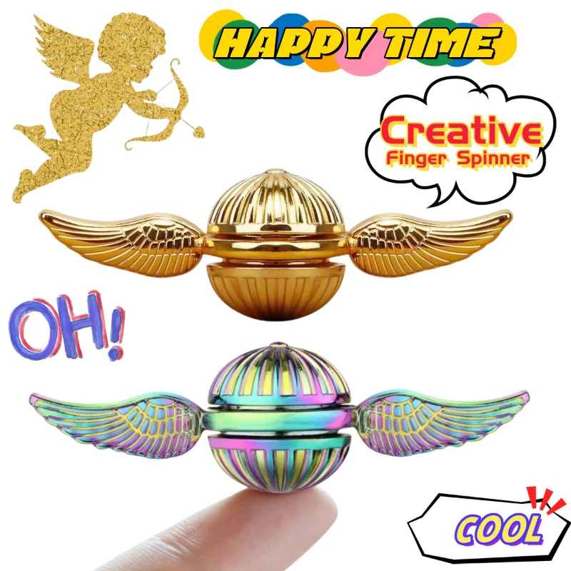 

Спиральный фиджет-спиннер в стиле аниме и мультфильмов по мотивам фильмов и сериалов о Гарри Поттере, милый, для вращения вращающейся спиралью, на палец, подарки на день рождения