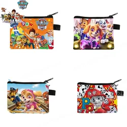 Kawaii Paw Patrol Polyester Coin Purse for Kid Cute Chase Creative Square Large Capacity Storage Bag for Children Birthday Gift