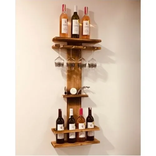 Pronto Designed Rustic Wood Rustic Wine Long