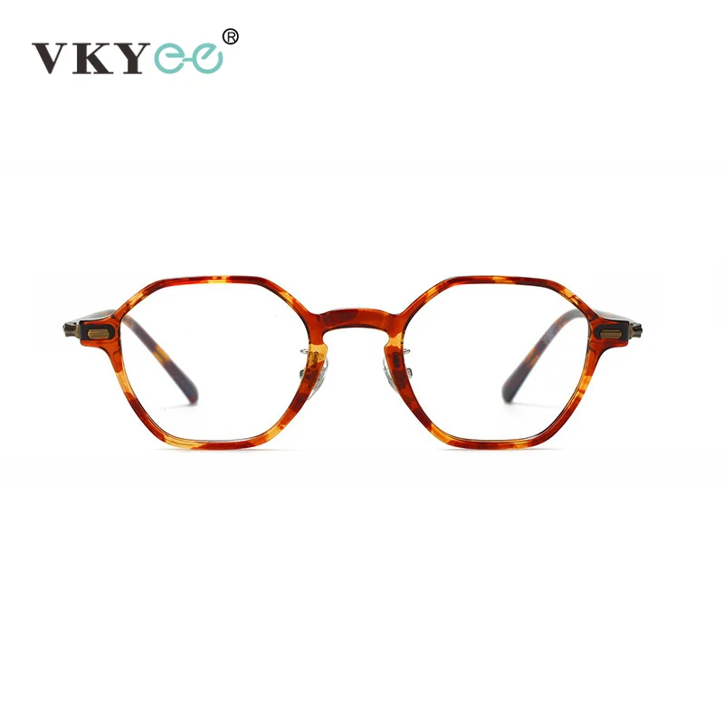 VICKY Fashion Personalized Polygonal Design Men's Anti-blue Light Glasses Women's Reading Glasses Customizable Prescription