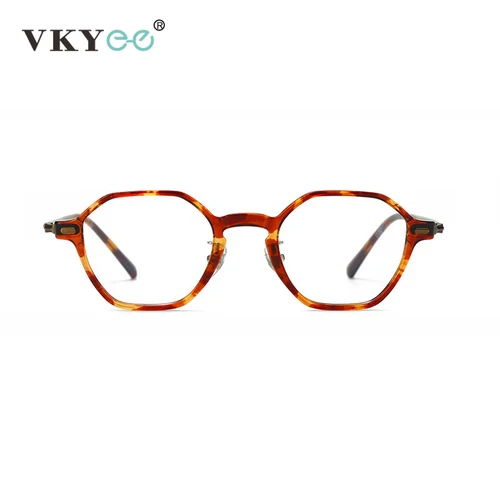 Imagen 2 del producto VICKY, gafas de lectura anti-luz azul con diseño poligonal personalizado a la moda para hombre, gafas de lectura para mujer, prescripción personalizable