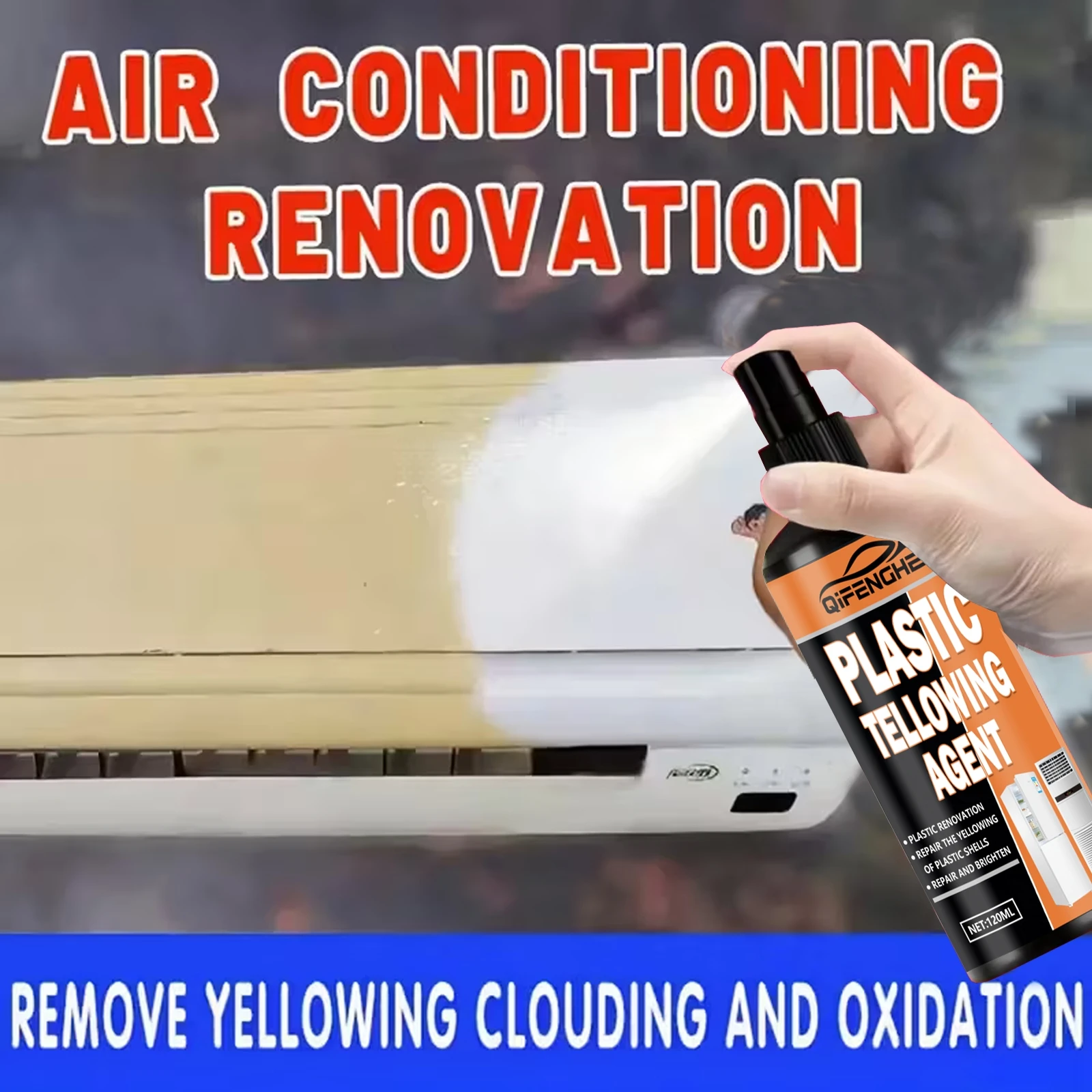 

Средство для восстановления пластика: устраняет пожелтение/окисление/царапины, для фар кондиционеров и автомобилей, возвращает прозрачный блеск