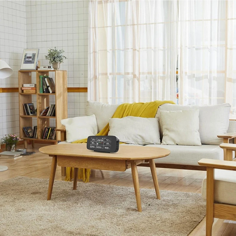 Измеритель температуры и относительной влажности CO2 с сигнализацией, для дома, автомобиля, палаток для выращивания, путешествий