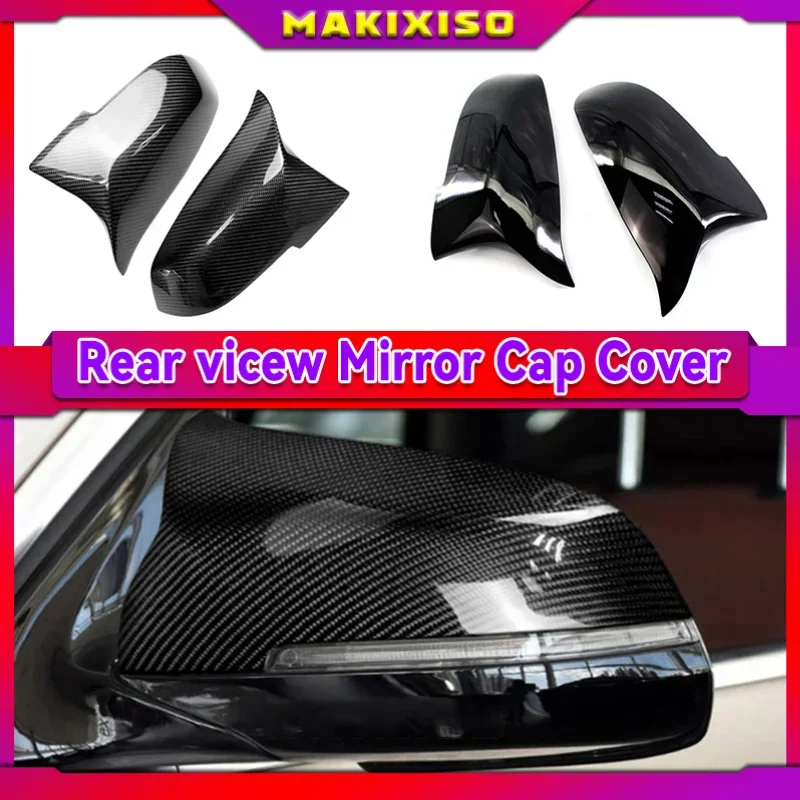 

2pcs Bright Car Glossy Black Replacement for BMW 5 Series Sedan F10 F11 F18 2014-2017 Rearview Mirror Cover Caps M Style