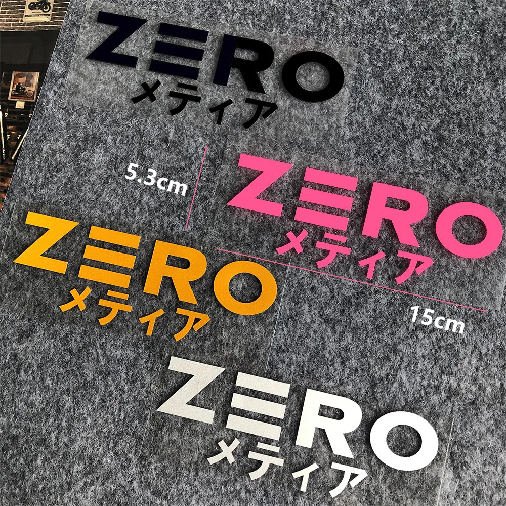 For ZERO ENGINEERING Reflective Stickers JDM Retro Motorcycle Decal HARD TAIL Modification Accessories