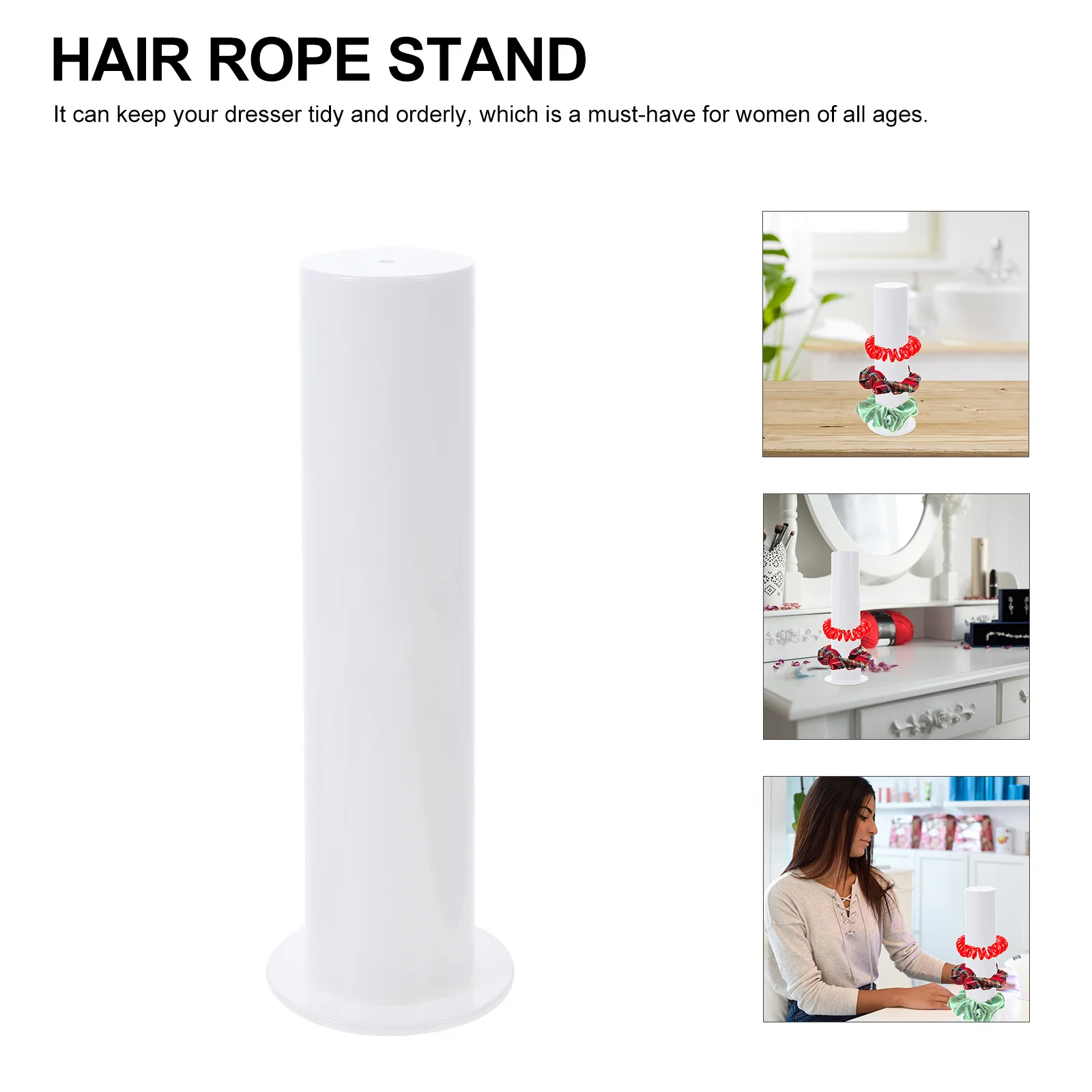 

Акриловая подставка для резинок для волос, органайзер для хранения, стеллаж для хранения, аксессуары, органайзер, подарок для женщин и девочек