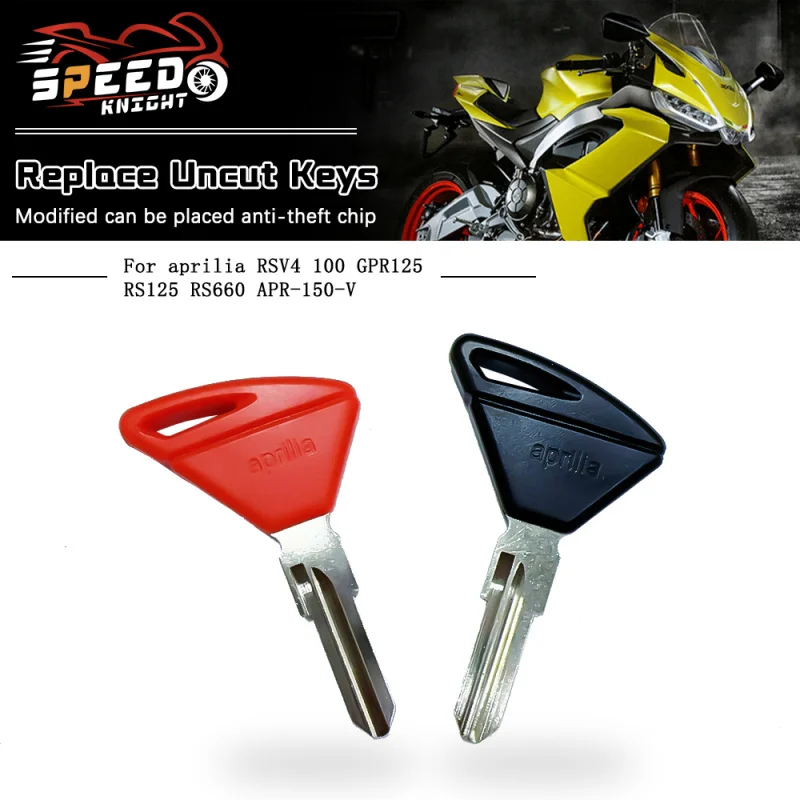 

3Pcs Blank Key Replace Uncut Keys For Aprilia RSV4 Tuono Dorsoduro 750 1200 RSV MILL R Factory V4R RST1000 ETV1000 GPR125 SR50