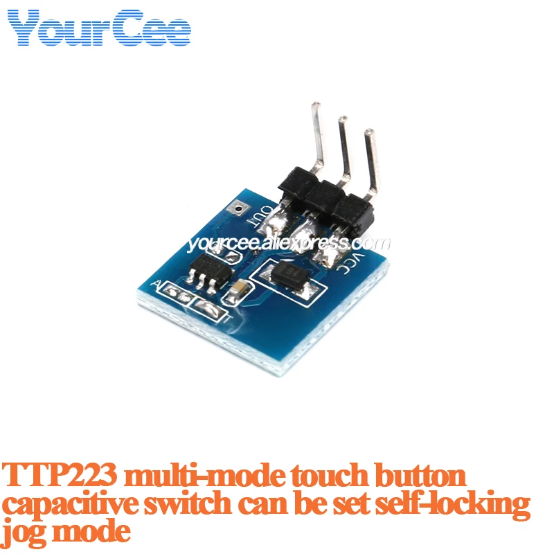 5pcs/1pc Touch Key Button Switch Module TTP223 TTP224 TTP226 TTP229 Single 4/8/16 Channel Touching Capacitive Sensor For Arduino