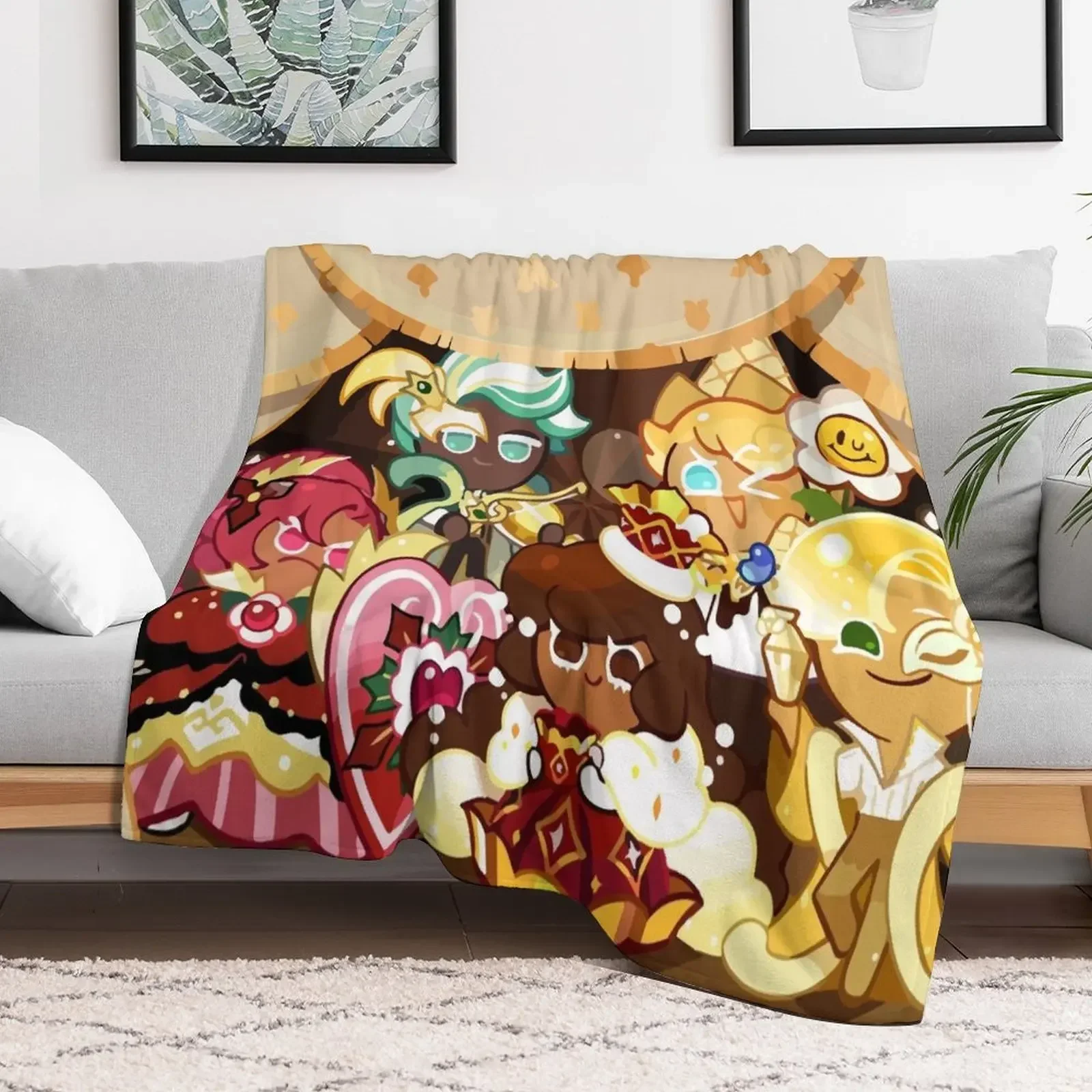 Christmas in Cookie run kingdom Throw Blanket Hair Decorative Sofas Plush Thermal Blankets