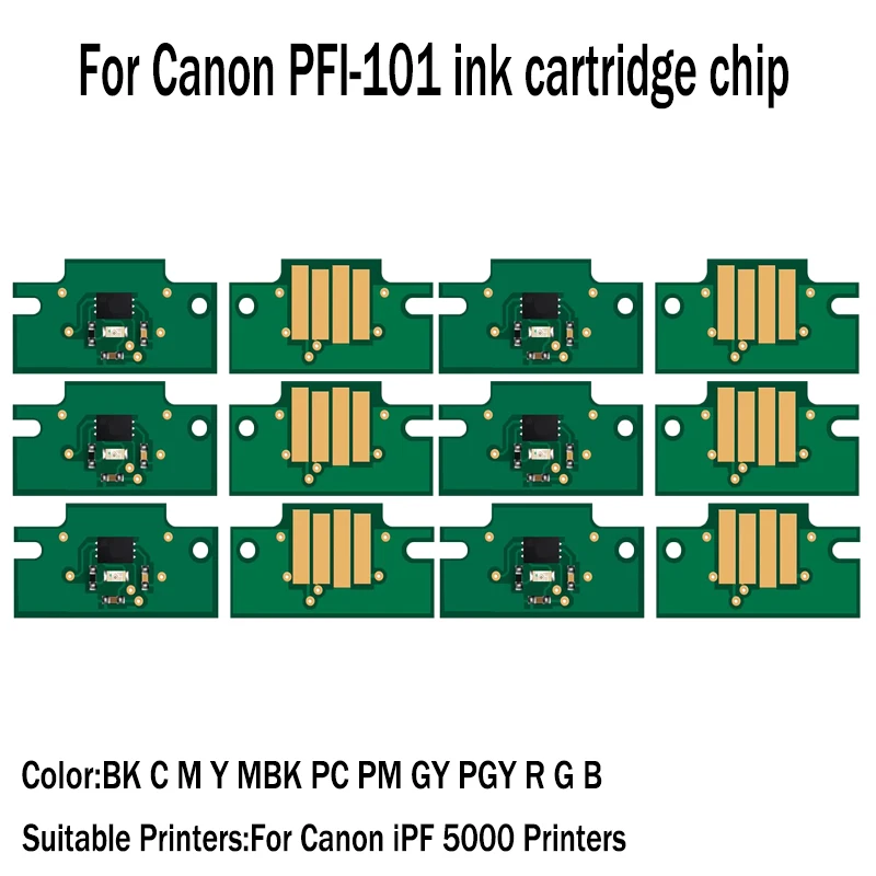 

For Canon PFI 101 PFI-101 pfi 101 Cartridge Chip For Canon iPF 5000 printer