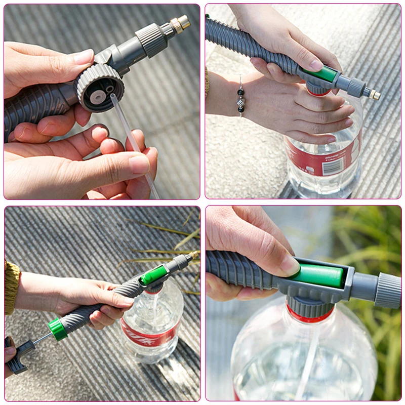 Handheld High-Pressure Manual Sprayer with Adjustable Nozzle - Continuous Pressure, Battery-Free Garden Tool for Gardening & Urb