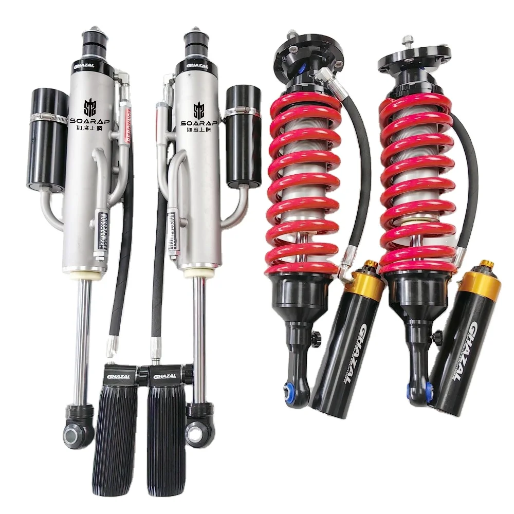 

SOARAP Customized Design 3.0" Tube Diameter Rear/front Triple Bypass Shocks with Dual Reservoirs for FJ Cruiser Truck
