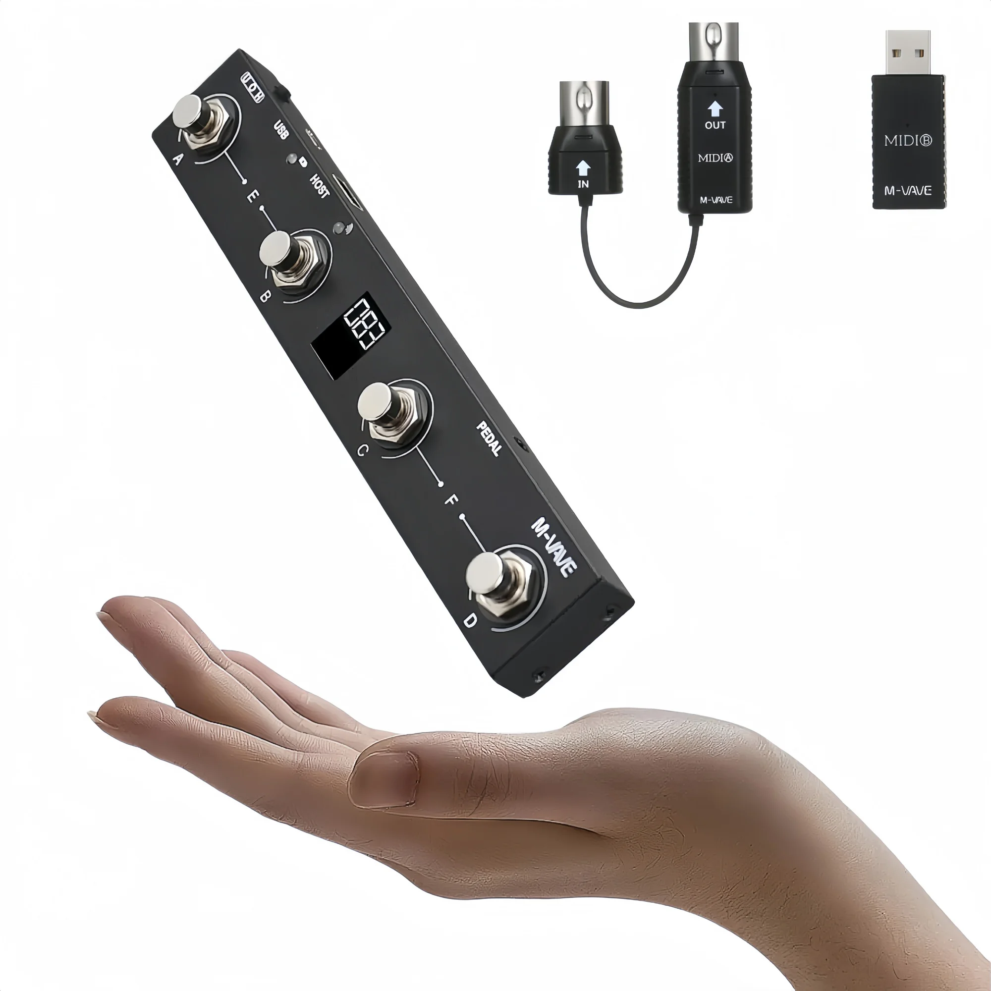m-vave-chocolate-plus-ms1-wireless-midi-pedal-4-buttons-usb-bt-rechargeable-page-turner-for-keyboardist-daw-control-live