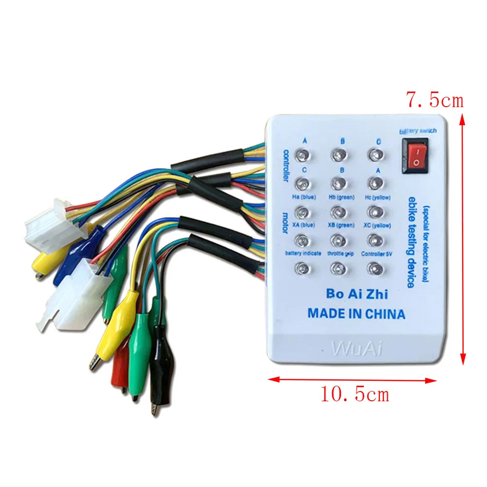 Universal Electric Vehicle Controller Detector Brushless Motor Hall Tester Ebike Testing Device Electric Car Repair Tool