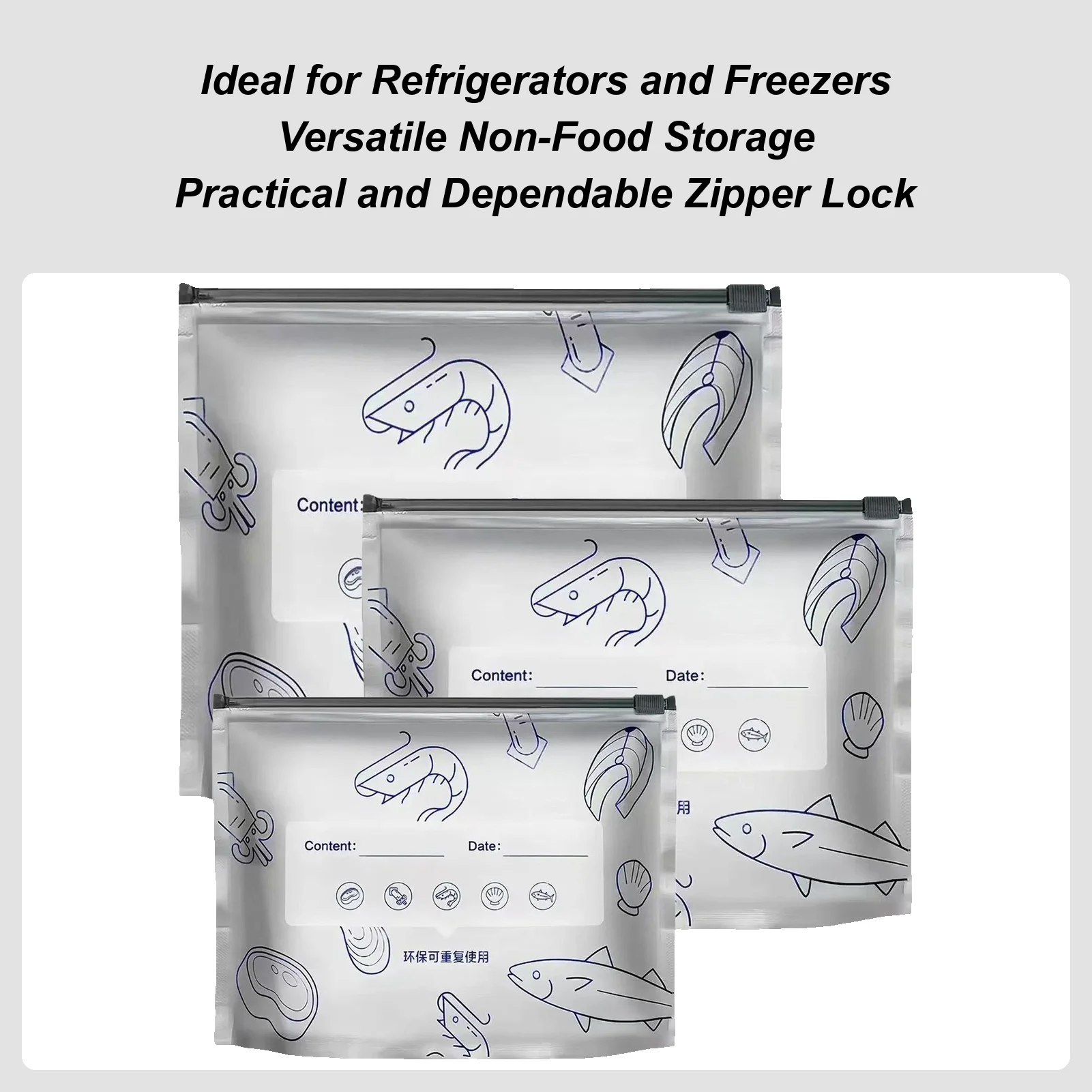 

Stand Up Pouch Bags Stand Up Sealable Bags For Packaging Food 30 Pieces Leakproof Refrigerator Freezer Pantry Organizer For