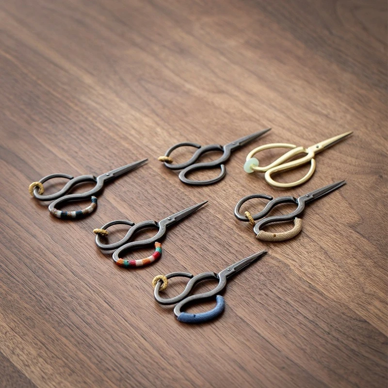Retro Tea Scissors Tea Bag Clippers Premium Tea Ceremony Tools Mini Shears For Kung Fu Tea Household Accessory