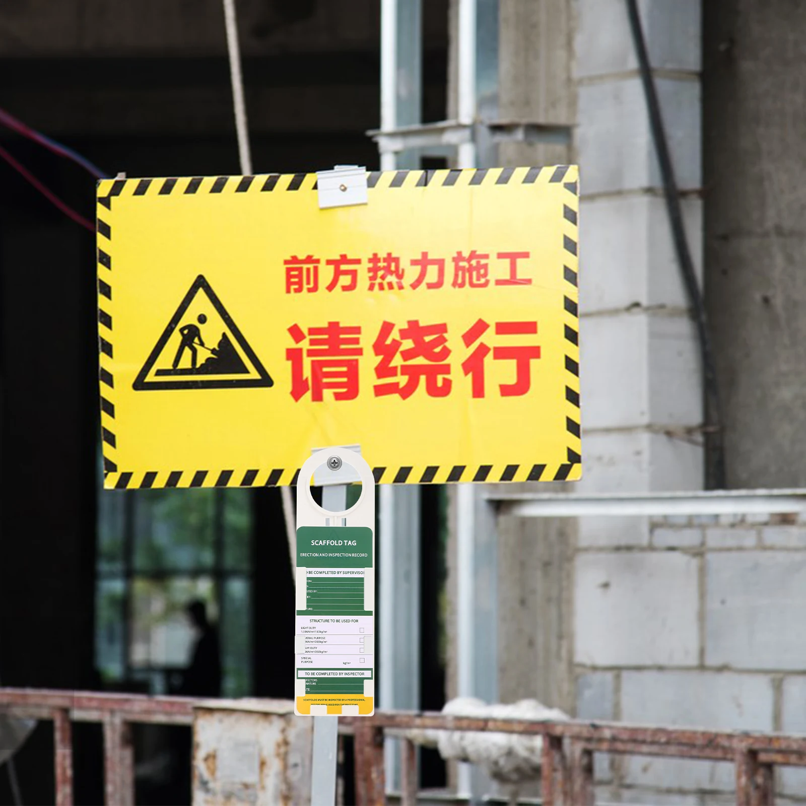 

6 Pcs Scaffold Tag Safety Warning Sign Inspection for Accident Prevention Marker
