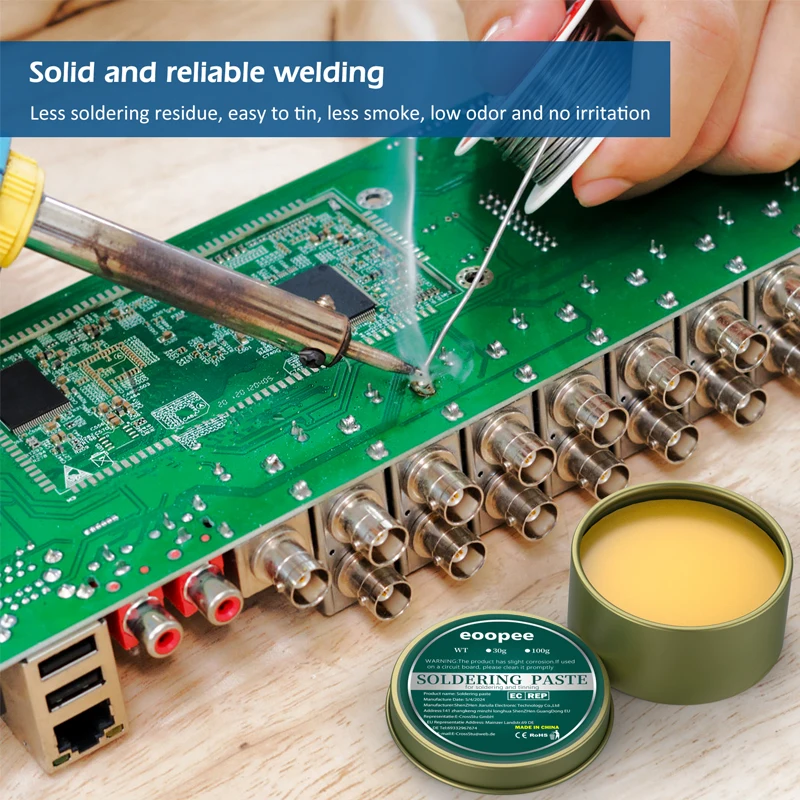 Solder Paste Rosin Flux 10g/30g/100g Lead-free Welding Flux Iron Repair Welding Paste Soldering Tin Soldering Oil Soldering Flux view 2