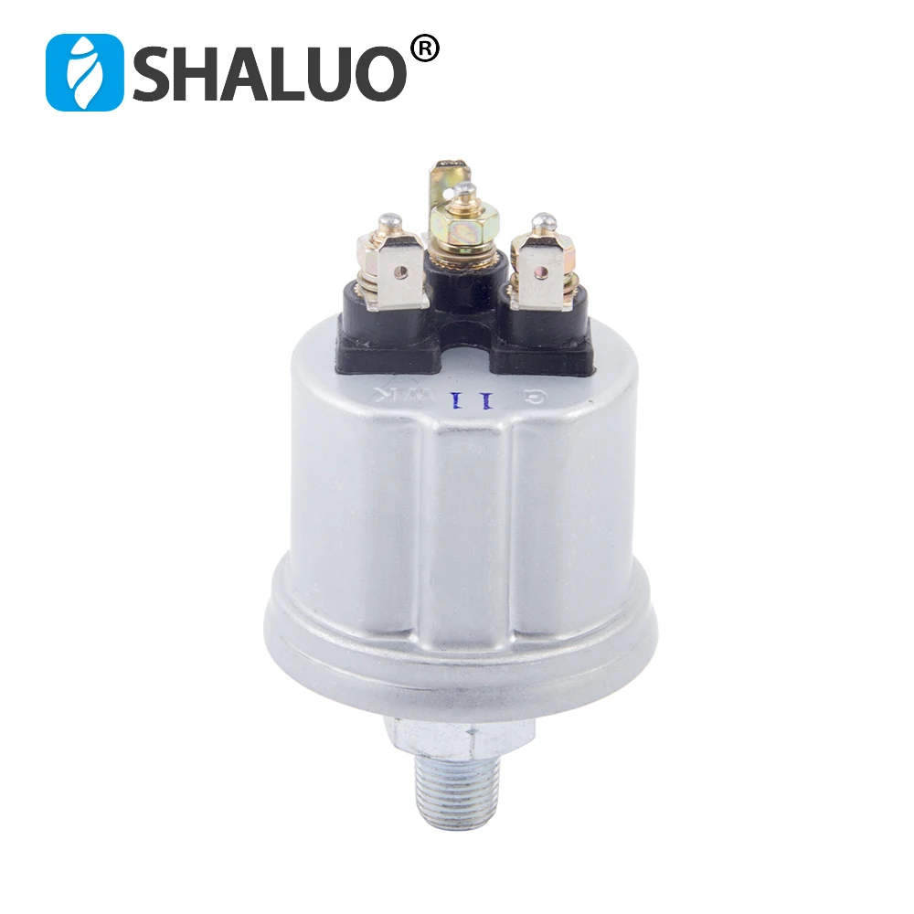 1/8NPT 0 to 10 Bars Diesel Generator VDO Oil Pressure Sensor Engine Alarm Pressure Sensor Plug Stainless Crew Thread Size10mm