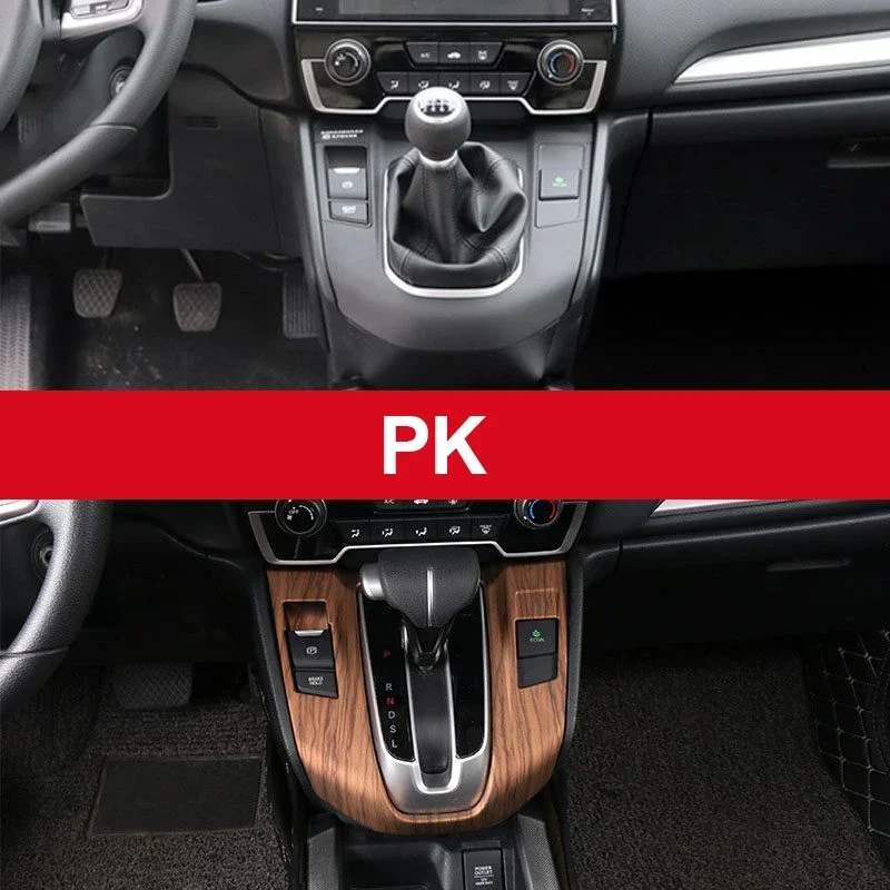 For Honda crv CR-V 2017 2018 2019 2020 2021 2022 Hybrid ABS Car Internal Gear Shift Box Panel Cover Case Trim Frame Stickers view 6