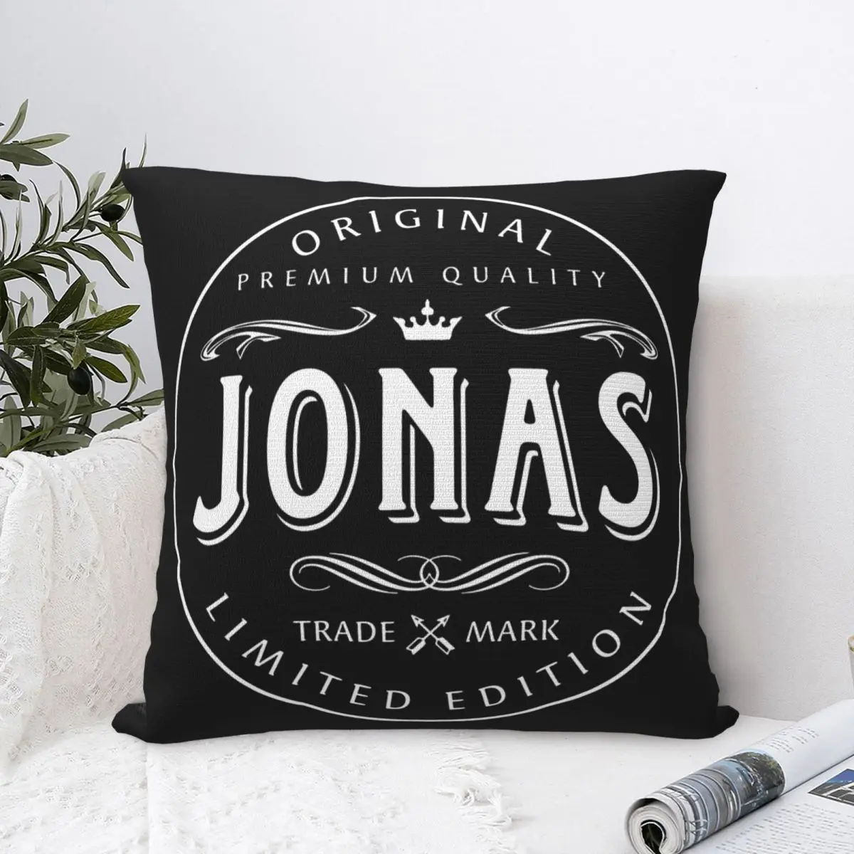 Jonas Brothers Retro Square Pillow Case Cushion Covers Creative Polyester Decor Pillowcase for Car 45x45cm