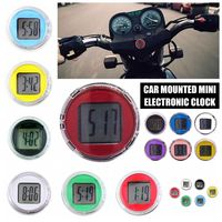Portable Mini Car Clock ABS Simple Motorcycle Electronic Watch Electronic Waterproof Home Decor