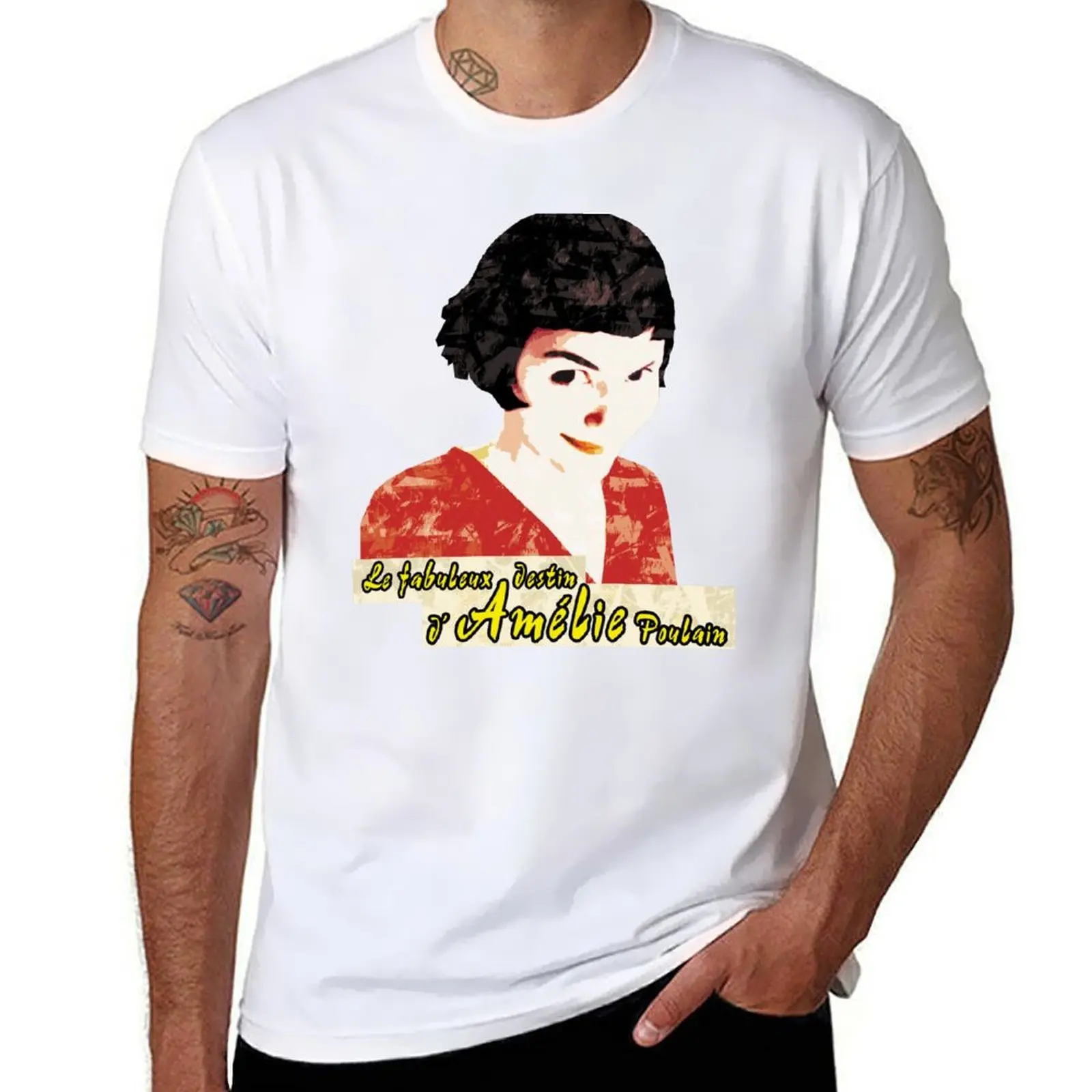 

Le fabuleux destin d'Amélie Poulain T-Shirt t shirt man luxury cotton tshirt 100% T-Shirt