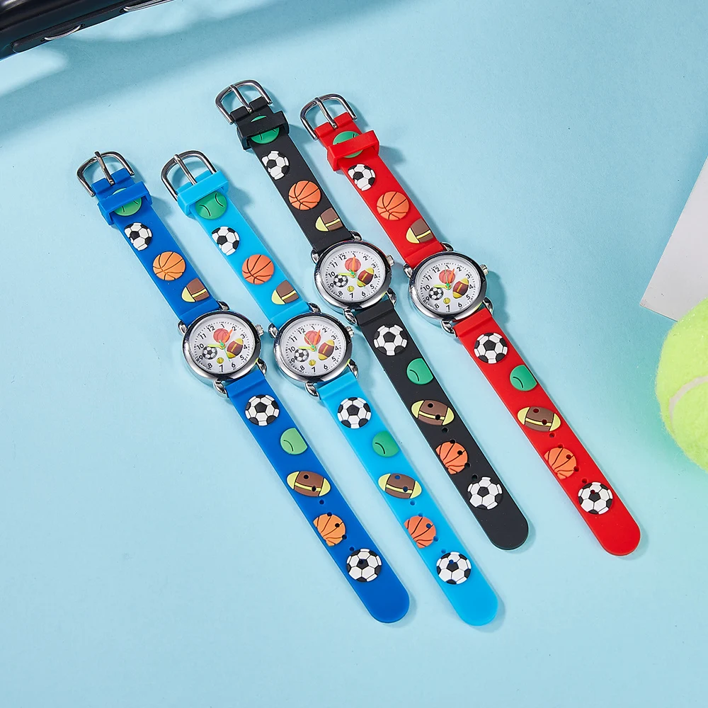Hot selling new children's watch suitable for boys and girls soft cartoon children's watch, quartz clock, sports silicone strap
