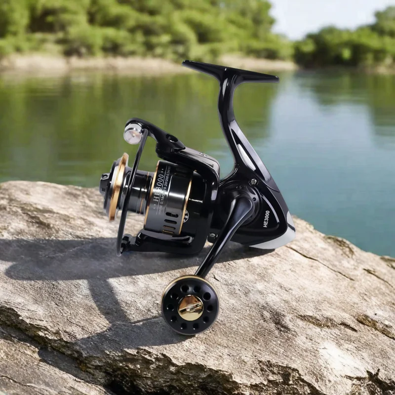 Okuma-Spinning Reel, Metal Ultra Light Fishing Reel, Fishing Tool, 2000-7000, Maximum Braking Force 12KG view 4