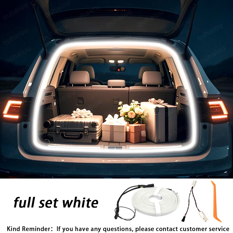 For Volkswagen Tiguan L/Pro Car Trunk Ambient Light Strip Led Non-Destructive Installation Modified Tailgate Decorative Lamp