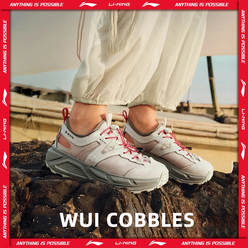 

Женские уличные сандалии Li-Ning WUI COBBLES COOL SHELL, дышащие, амортизирующие, легкие, устойчивые, AHUW004
