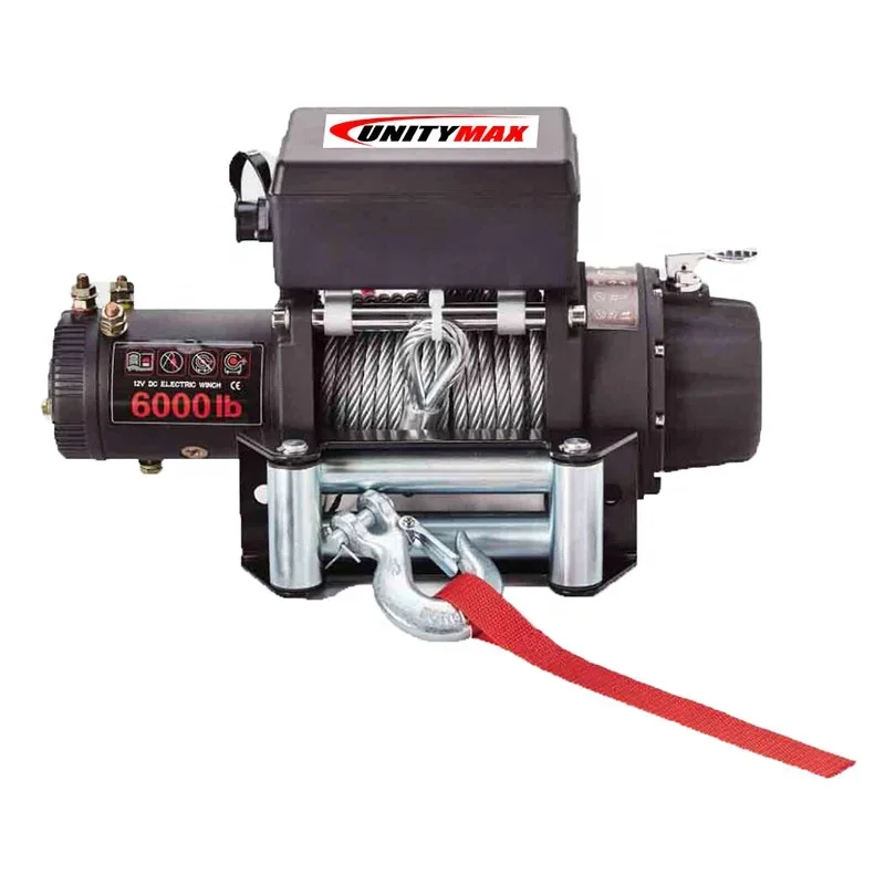 12v/24v 4x4 6000 Lbs Electric Winch With Steel Winch Ropes